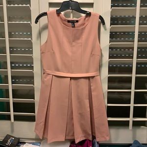 Sleeveless Pink Dress, Pleated